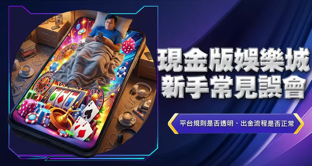 現金版娛樂城新手常見誤會